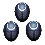 Set trei masti pentru carnaval, Squid Game, Cerc, Negru