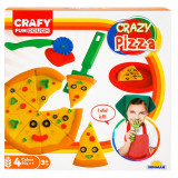 Cumpara ieftin Set de modelare, Crazy Pizza din plastilina, Crafy, 10 piese