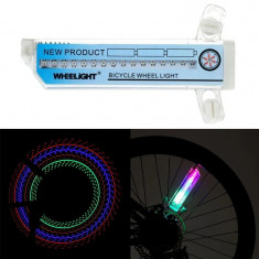 Lumina spita bicicleta 32 led-uri 4 culori 30 modele glow baterii aaa