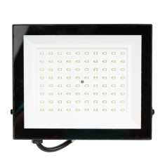 Proiector LED Slim Novelite 75W 6500K SMD V4 IP65 218x196x25mm, Iluminat Exterior Puternic Alb Rece pentru Curti, Depozite si Securitate Casa