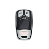 Husa Cheie Audi SmartKey TPU+PC GRI+Negru