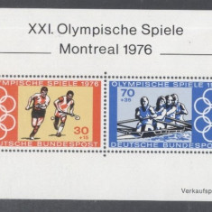 Germany Bundes 1976 Sport Olympic Games Montreal perf. sheet Mi.B12 MNH DA.171