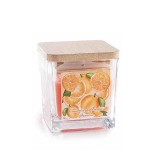 Cumpara ieftin Lumanare parfumata in borcan sticla aroma Flori Portocal cm 5,5 x 5,5 x 6 H