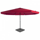 VidaXL Umbrelă de exterior cu bază portabilă, roșu
