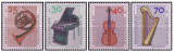 Germania 1973 - instrumente muzicale, serie neuzata