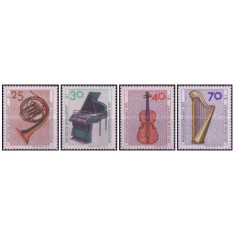 Germania 1973 - instrumente muzicale, serie neuzata