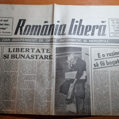 romania libera 14 august 1990-articol sapanta,festivalul filmului costinesti