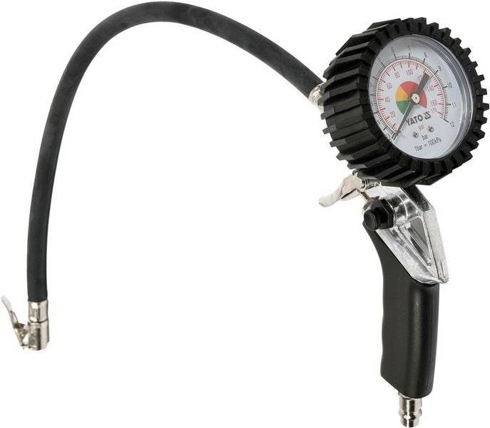 Pistol profesional cu manometru pentru umflat 8 bari
