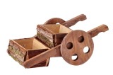 Suport ghivece flori lemn maro 39 x 23 x 15 cm