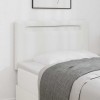 VidaXL Tăblie cap cu lumini cu bandă LED Pe perete Alb 90 cm PVC