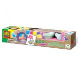 Set acuarele pentru degete 4 culori ECO nuante de fete, +2 ani, SES Creative