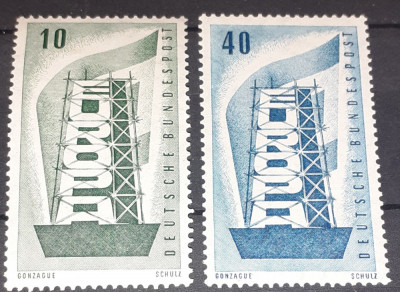 Germania 1956 Europa Cept serie 2v. MNH foto