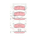 Set placute frana Trw GDB4137, parte montare : Punte spate