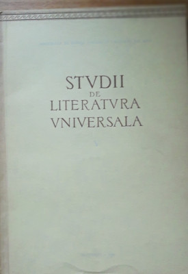 Tudor Vianu - Studii de literatură universală, 1963 foto
