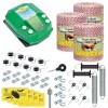 Pachet gard electric complet 3000&nbsp;m, 7,2&nbsp;Joule, pentru animale domestice, AgroElectro