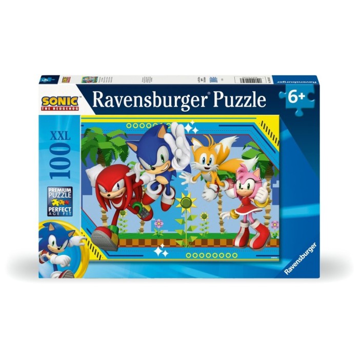 Ravensburger - Puzzle ariciul Sonic 100 piese