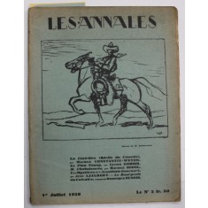 LES ANNALES , POLITIQUES ET LITTERAIRES , JUILLET 1929 , VEZI DESCRIEREA !