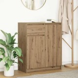 VidaXL Bufetă cu sertar Artisan Stejar 71x35x84 cm Lemn prelucrat 861597