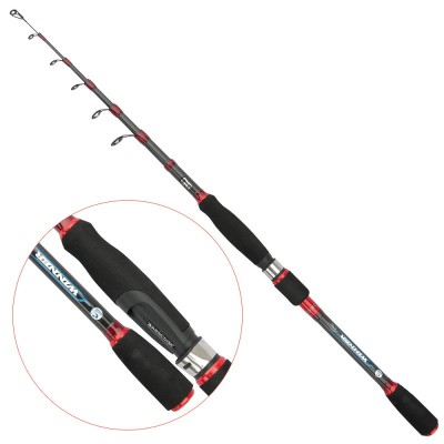 Lanseta carbon Baracuda Winner 2,70m 5-25g pentru pescuitul șalăului, bibanului, cleanului și păstrăvului foto