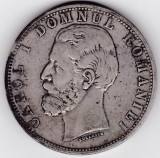 ROMANIA 5 LEI 1881 DOMNUL, Argint