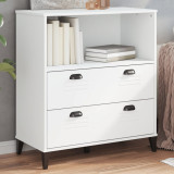 VidaXL Bibliotecă &bdquo;VIKEN&rdquo;, alb, 80x40x90 cm, lemn prelucrat