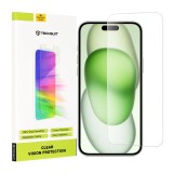 Folie sticla iPhone 15 Plus Asteroid GSM Clear Vision Glass, transparenta