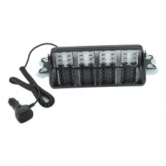 Lampa LED stroboscopica pentru parbriz ROSU-ALBASTRU COD: S32 48W foto