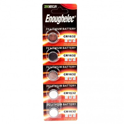 Set 5 Baterii Enoughelec 3V CR1632 BL5 CGS foto