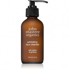 John Masters Organics Jojoba & Ginseng Exfoliating Face Cleanser gel exfoliant de curatare 107 ml