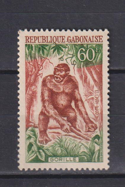 GABON 1964 FAUNA MI. 200 MNH