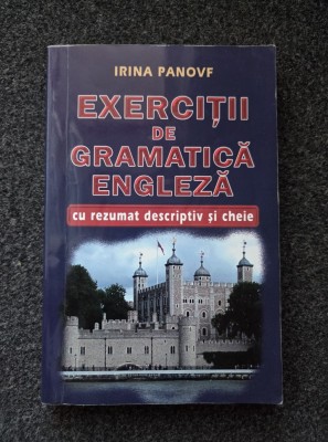 EXERCITII DE GRAMATICA ENGLEZA cu rezumat descriptiv si cheie - Irina Panovf foto