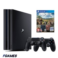 Consola Sony Playstation 4 Pro Ps4 1tb + Doua Controllere + Far Cry 5 PlayStation 4, Second-Hand