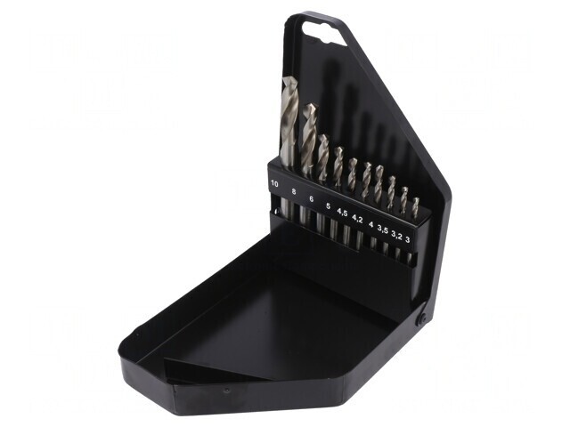Set Burghie Metal HSS-Co 10 Bucăți
