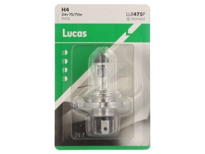 Lampă auto H4 24V 75/70W Transparentă foto