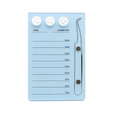 Paletă pentru extensii gene cu magnet pentru pensetă, blue
