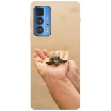 Husa compatibila cu Motorola Moto G71 5G model Baby sea turtle, Silicon, TPU, Viceversa, Transparent, Carcasa