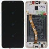 Huawei Mate 20 Lite (SNE-LX1 SNE-L21) Capac frontal al modulului de afișare + LCD + digitizer + baterie auriu platină 02352GTV 02352DFP 02352DKN