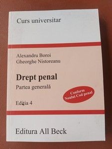 Drept penal: Partea generala - Alexandru Boroi, Gheorghe Nistoreanu foto