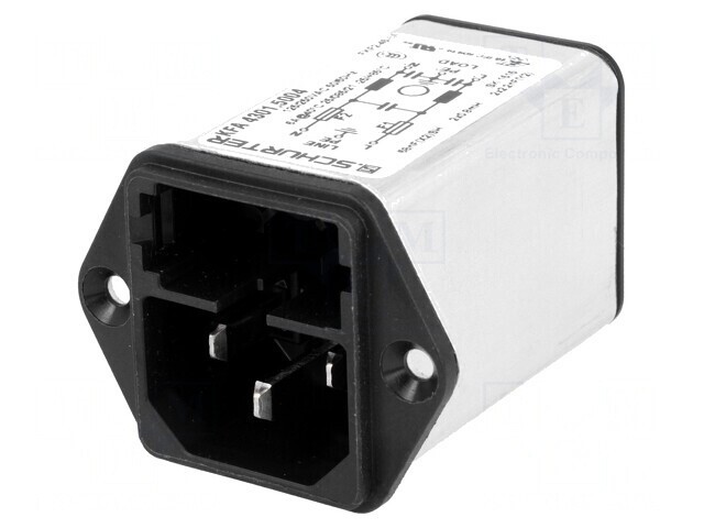 Conector AC Soclu Tată 6A 250V IEC 60320 KFA