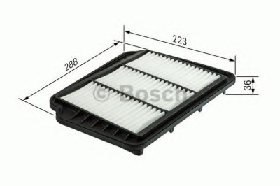 Filtru aer DAEWOO NUBIRA Limuzina (KLAN) (2003 - 2016) BOSCH F 026 400 163 foto