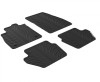 Set covorase auto din cauciuc Ford Fiesta 5 usi 08.2017-, Ford Puma SUV 01.2020-, (Automat/Manual), Negru, Gledring, 4 buc. AutoDrive ProParts