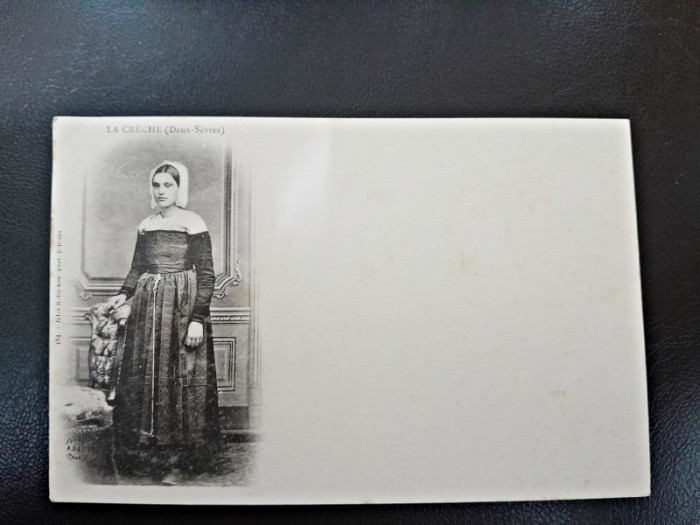 Carte postala la Creche (Deux Sevres), inceput de secol XX