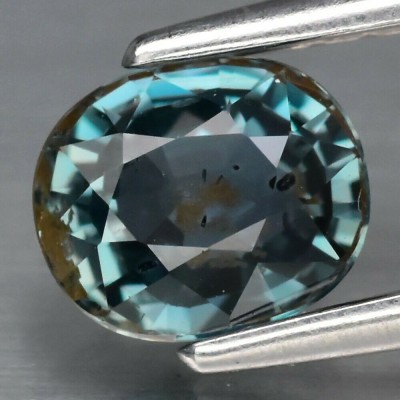 ~ &amp;gt; &amp;gt; SAFIR NATURAL VERDE 0,72 ct. NETRATAT Certificat de Autenticitate ! ! ! foto