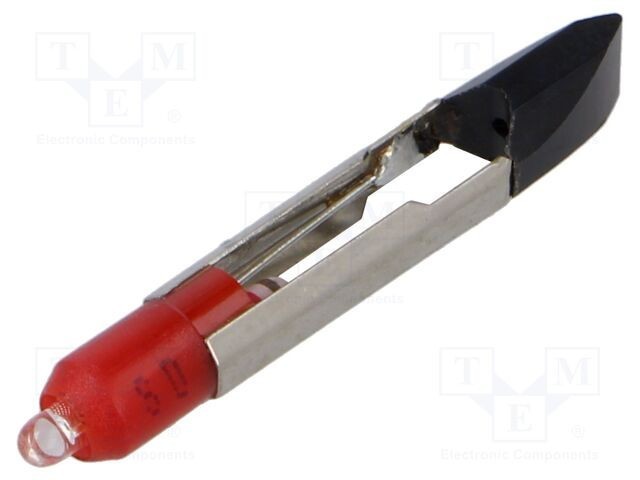 Lampă LED roșie T6,8 24V EAO, 1 diodă, 400mcd, 630nm