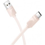 Cablu Date si Incarcare USB-A - Lightning HOCO X114, 18W, 1m, Roz