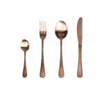 Set tacamuri 24 piese Antony Odette, Tognana Porcellane, inox, maro