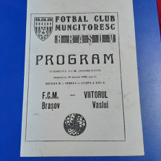 program FCM Brasov - Viitorul Vaslui