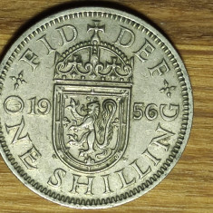Anglia / Marea Britanie - moneda de colectie - 1 shilling 1956 - Efigie Scotia
