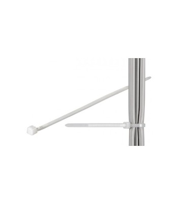 Coliere plastic strangere cabluri 292x3.5 mm transparent 100buc fixPoint foto