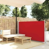 VidaXL Copertină laterală retractabilă de terasă, roșu, 100x500 cm
